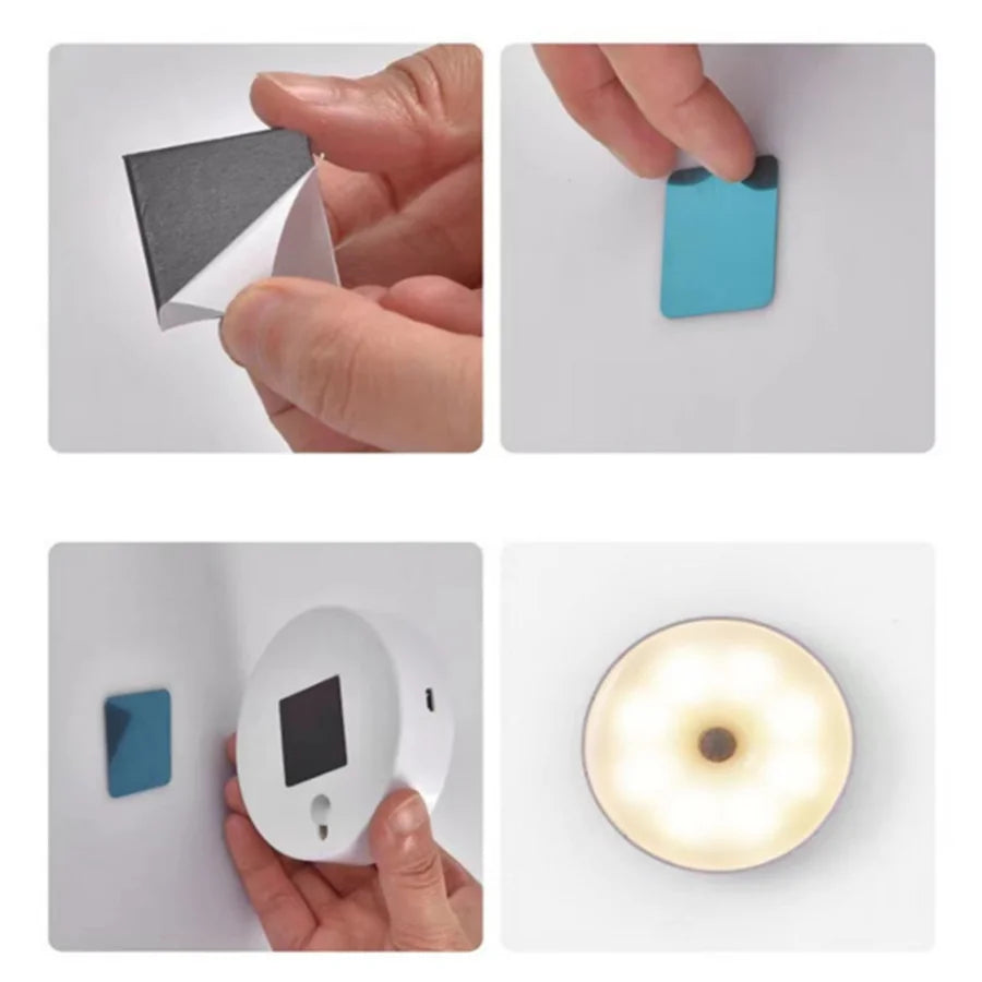 Motion Sensor LED Night Light – USB Rechargeable