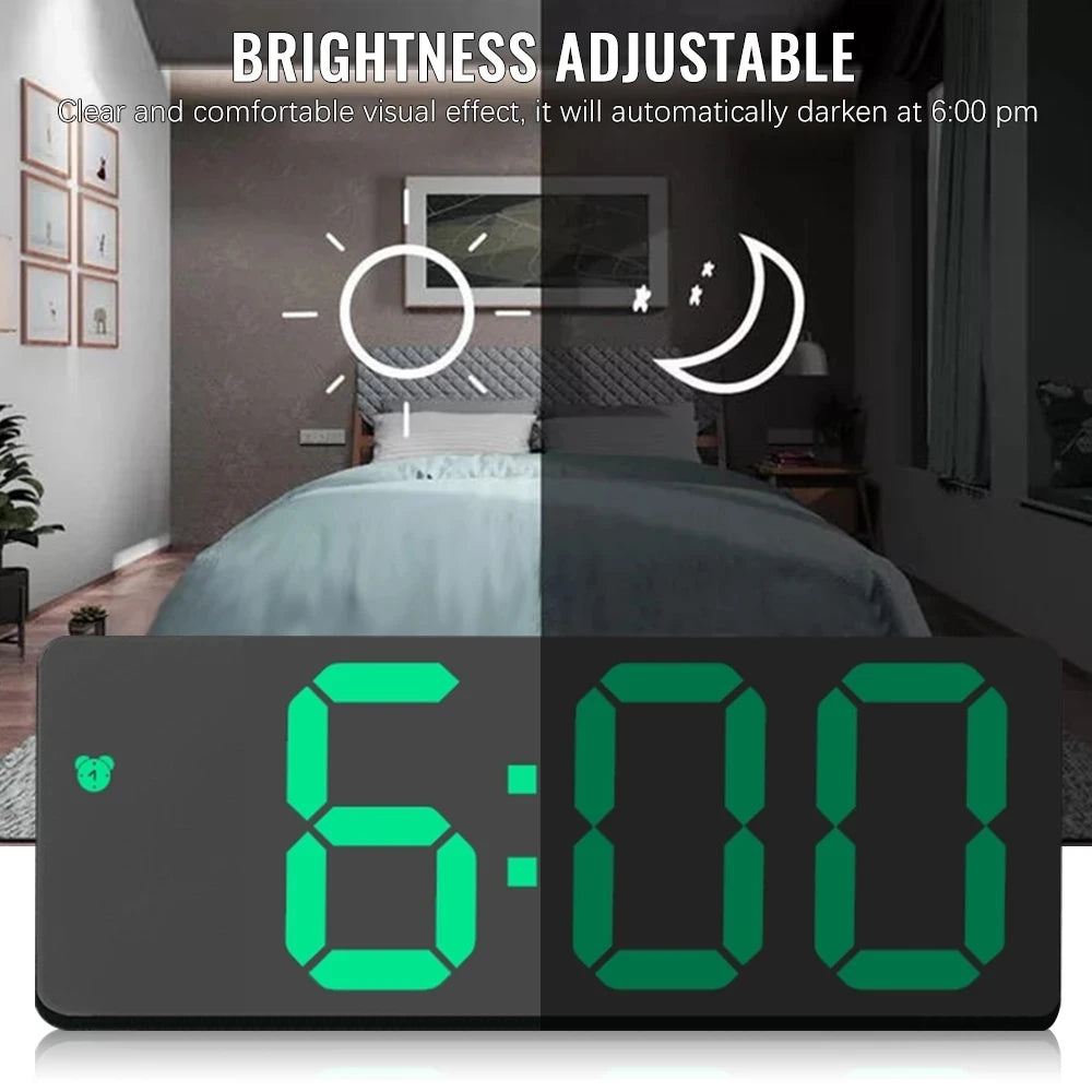LED Digital Wall Clock with Remote