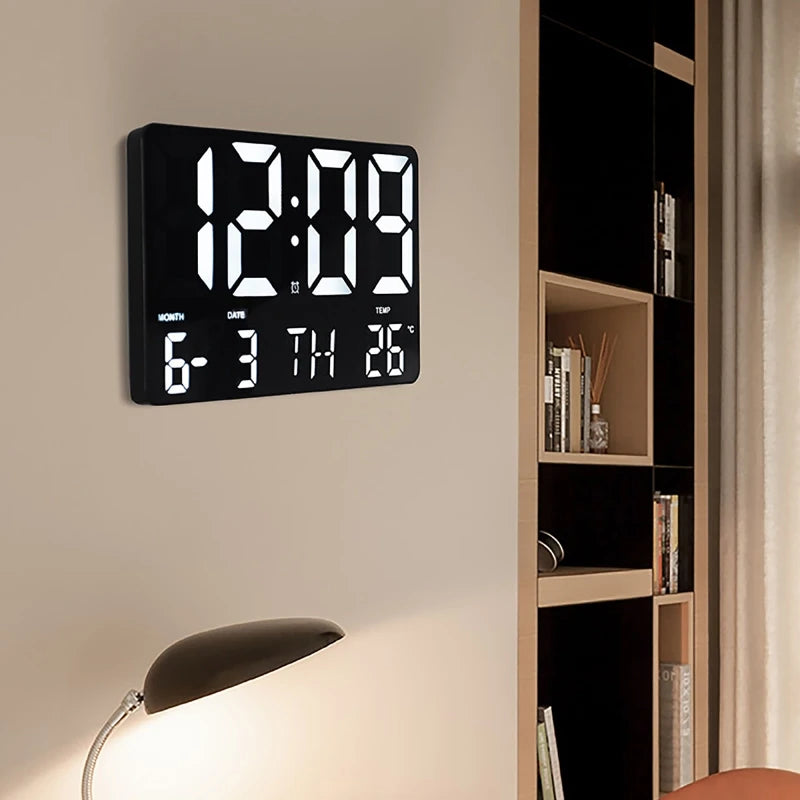 LED Digital Wall Clock with Remote