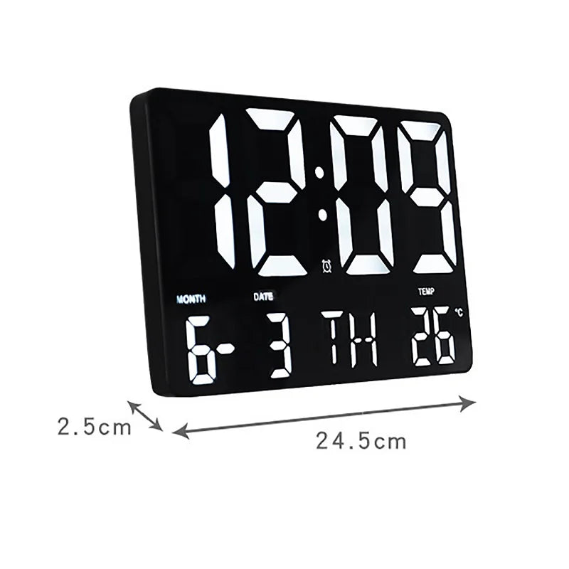 LED Digital Wall Clock with Remote