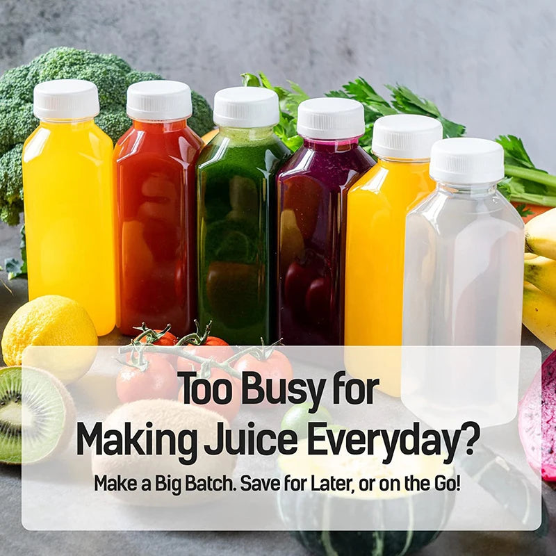 120-500ml Plastic Juice Bottles Long-Lasting, Spill-Proof, Milk Tea - Easy Cleaning and Refilling Clear Water Bottle Portable ﻿